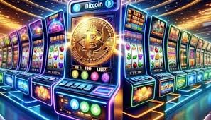 Illustrasi mesin slot digital modern yang menawarkan berbagai tema permainan slot di aplikasi bri4d
